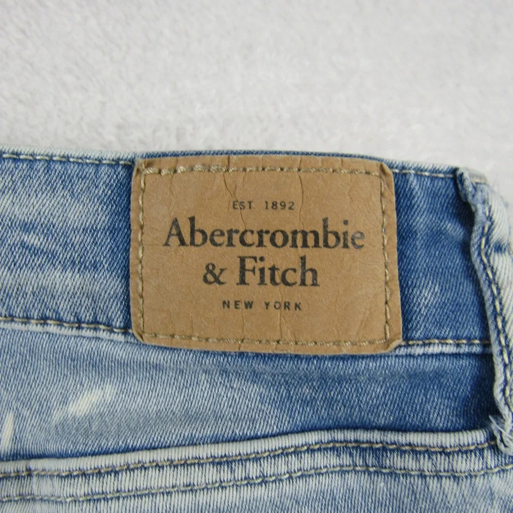 Abercrombie & Fitch Skinny Jeans Women 24 Light Blue Low Rise Stretch